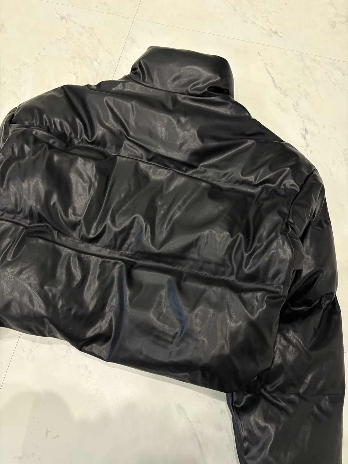 fandylokar leather cropped padded jacket 상품이미지5