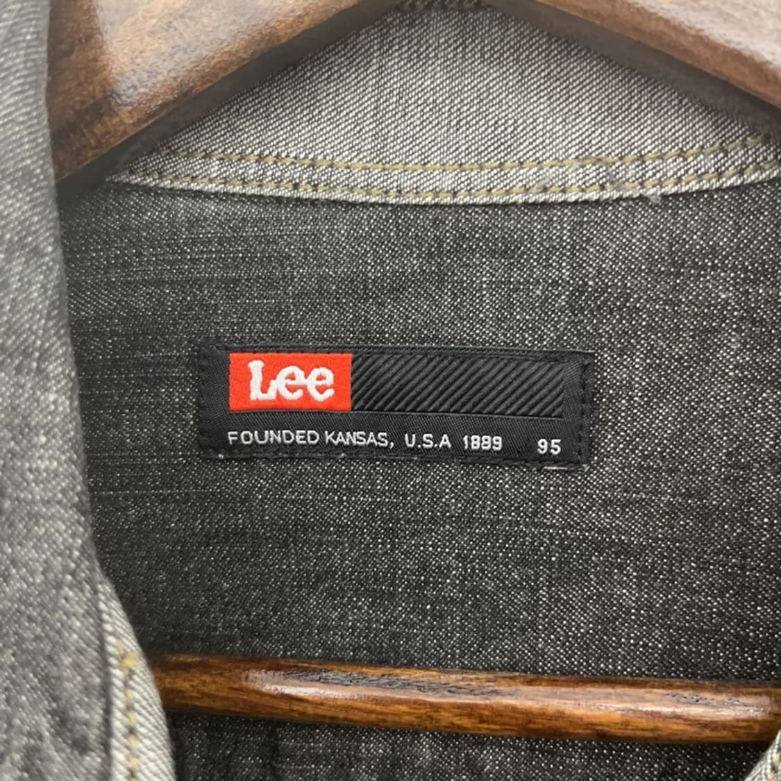 LEE 리 레트로 90's 트러커 흑청 데님셔츠 95 C09555 상품이미지5