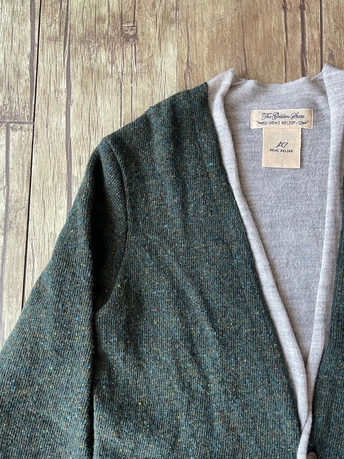 REMI RELIEF Concho Layered Wool Cardigan 상품이미지4