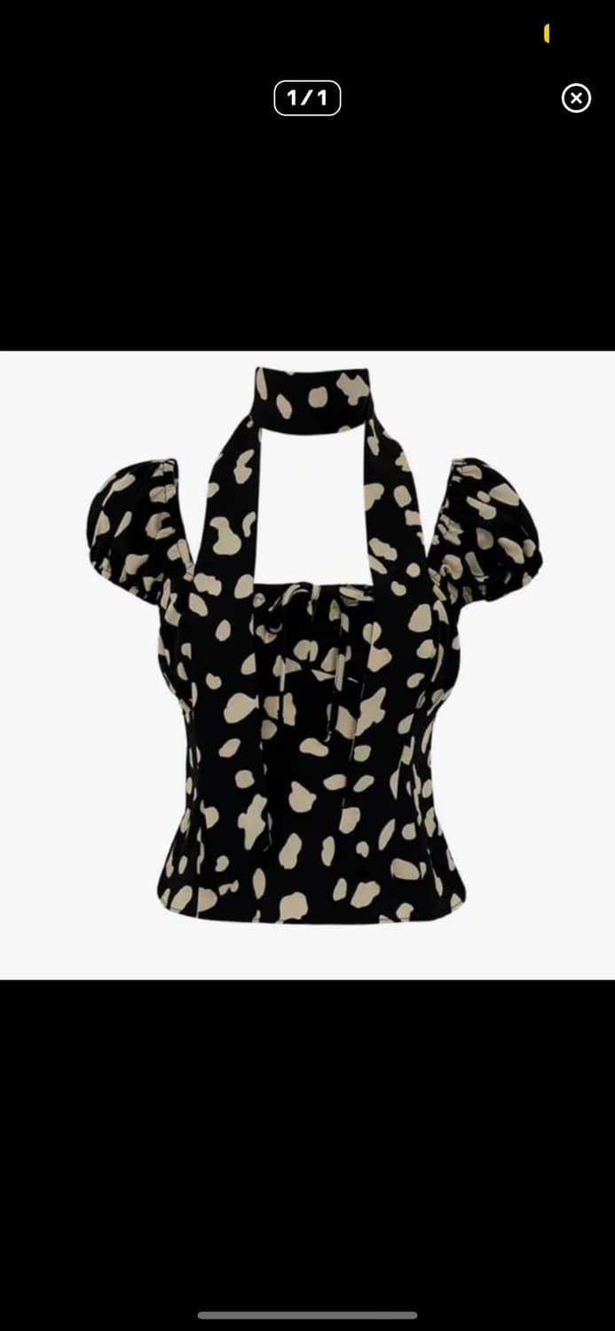 루루서울 달마시안블라우스 타이set 번장매물없음 상품이미지1