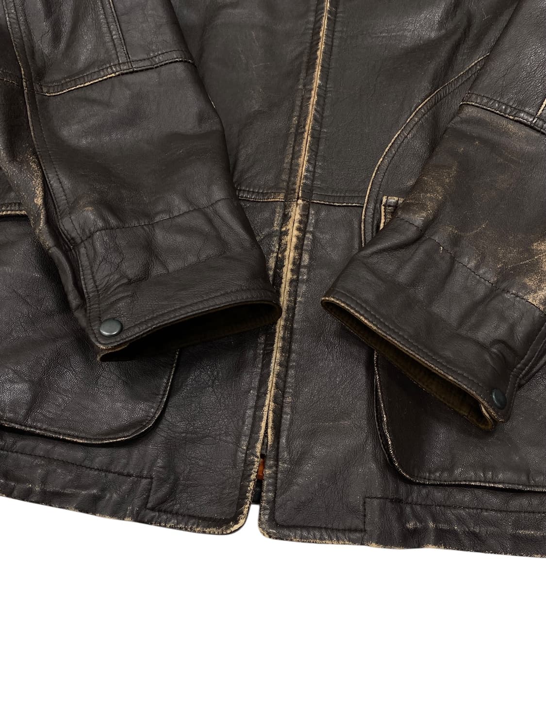 90's Adolfo Dominguez 레더 자켓 상품이미지4