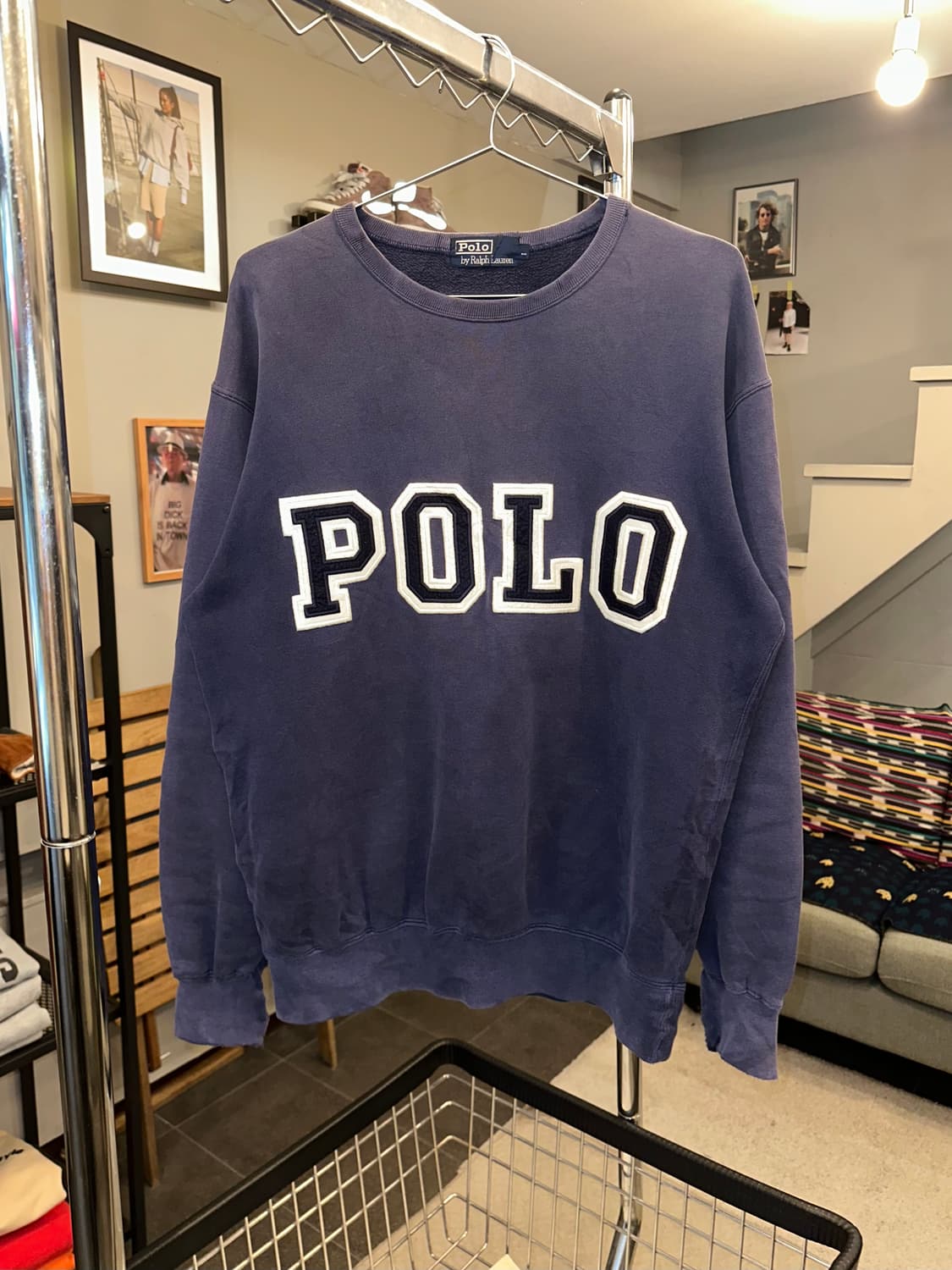 90’s Polo Ralph Lauren logo fading sweat 상품이미지5