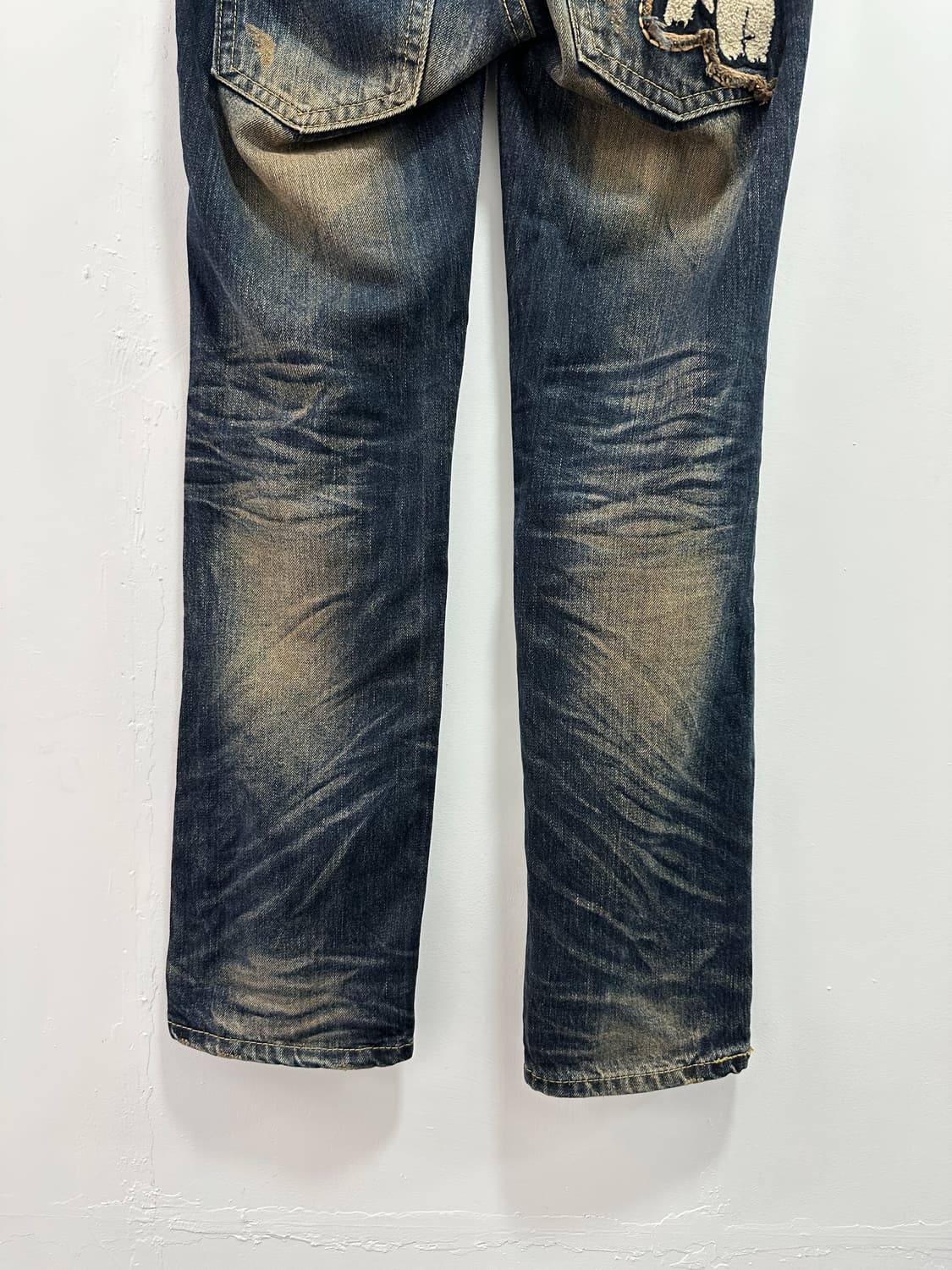 Vintage patch detail washing denim  상품이미지7