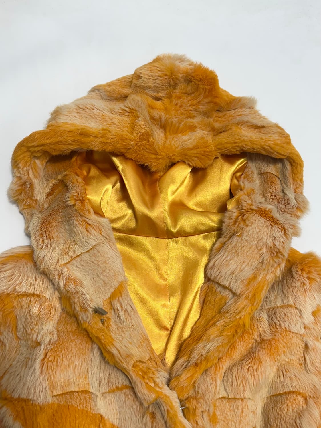 렉스 후드 퍼자켓 토끼털 모피 자켓 상품이미지2