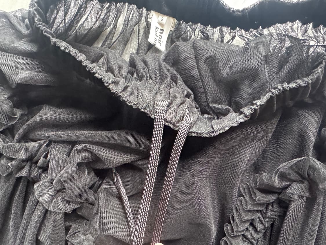 느와 케이 니노미야 noir kei ninomiya 튤 스커트 블랙 상품이미지4