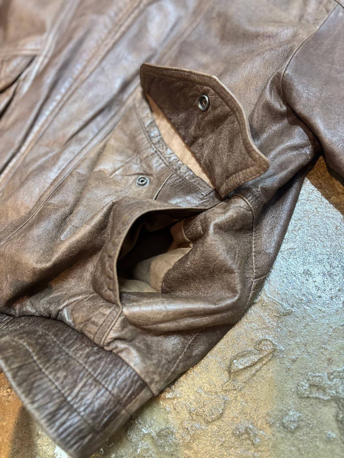 빈티지 가죽 자켓 상품이미지7