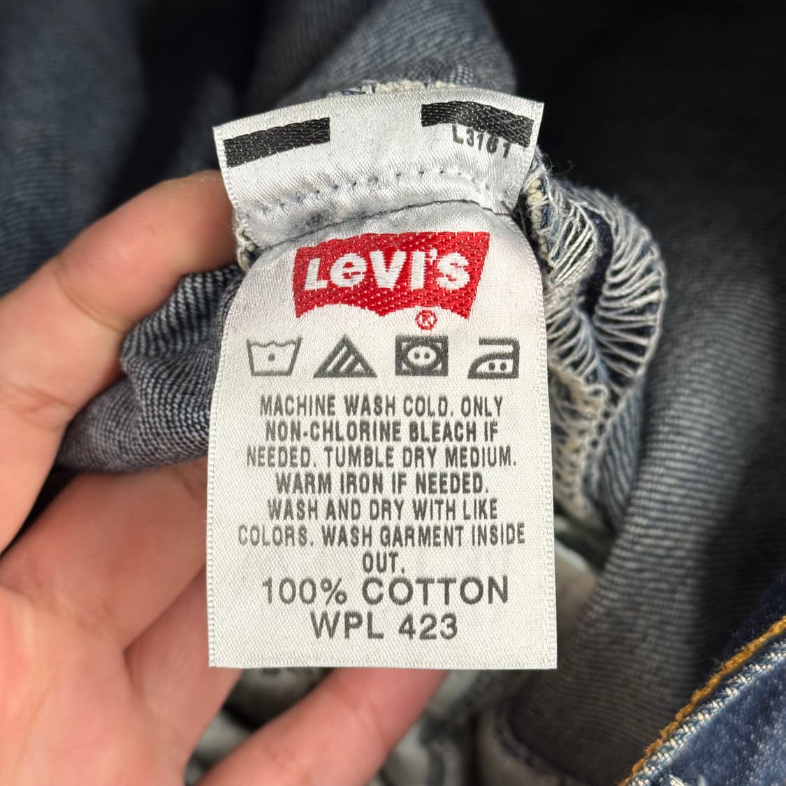 리바이스 501 스트레이트 진청 (34) 상품이미지9