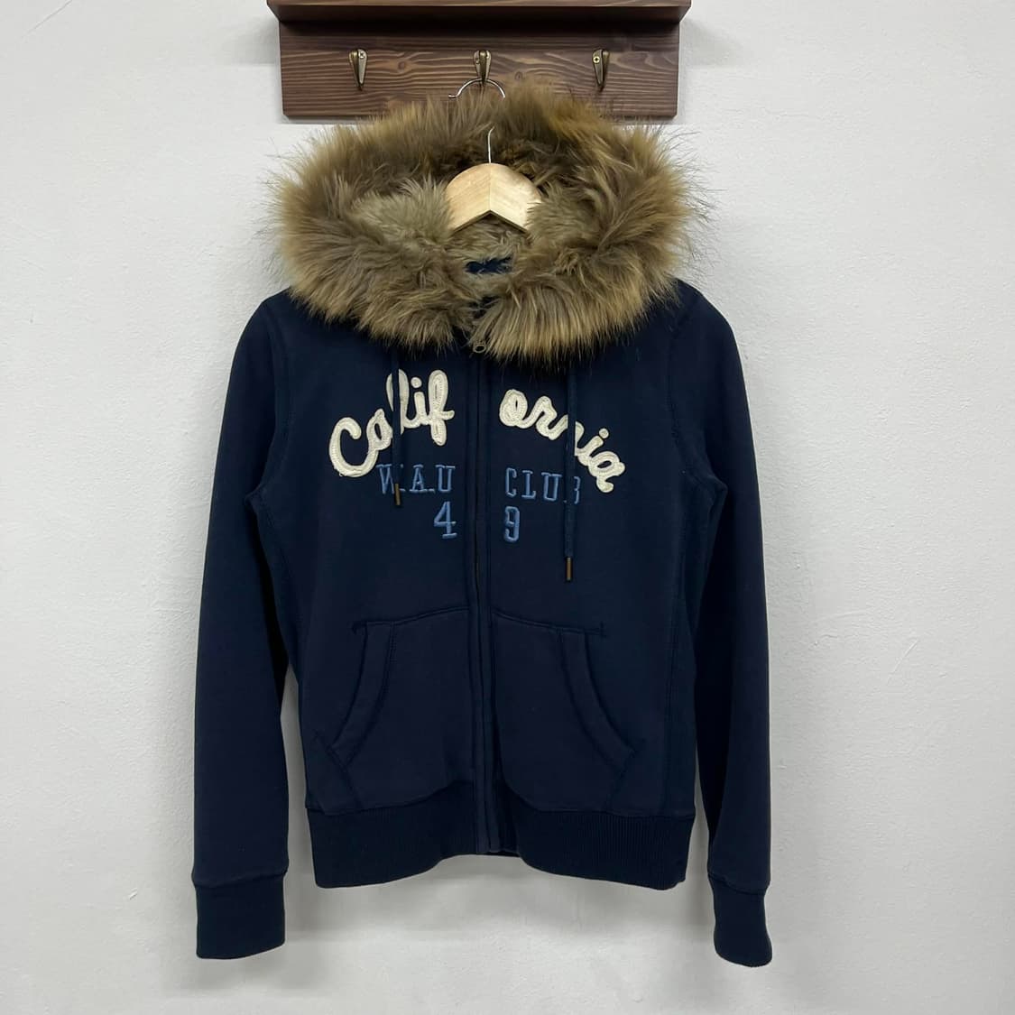 후아유 y2k 후드 퍼 울프죠 대대장 자켓 걸즈 후드집업(S) 상품이미지4