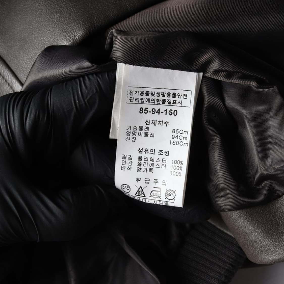 SOGO 양가죽 배색 여성 후드 자켓 상품이미지7