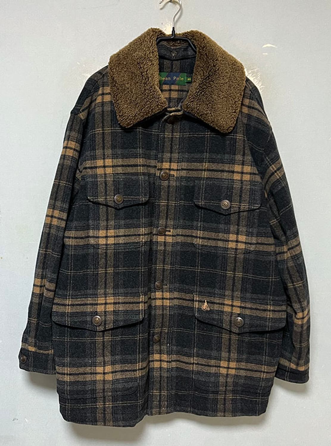 빈폴 남자 모직자켓 하프코트 올드스쿨룩 XL 105 상품이미지1