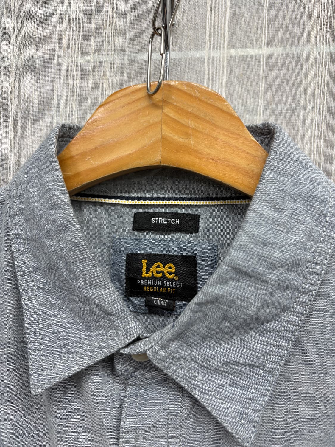 LEE 리 샴브레이 빈티지 반팔 셔츠 상품이미지7