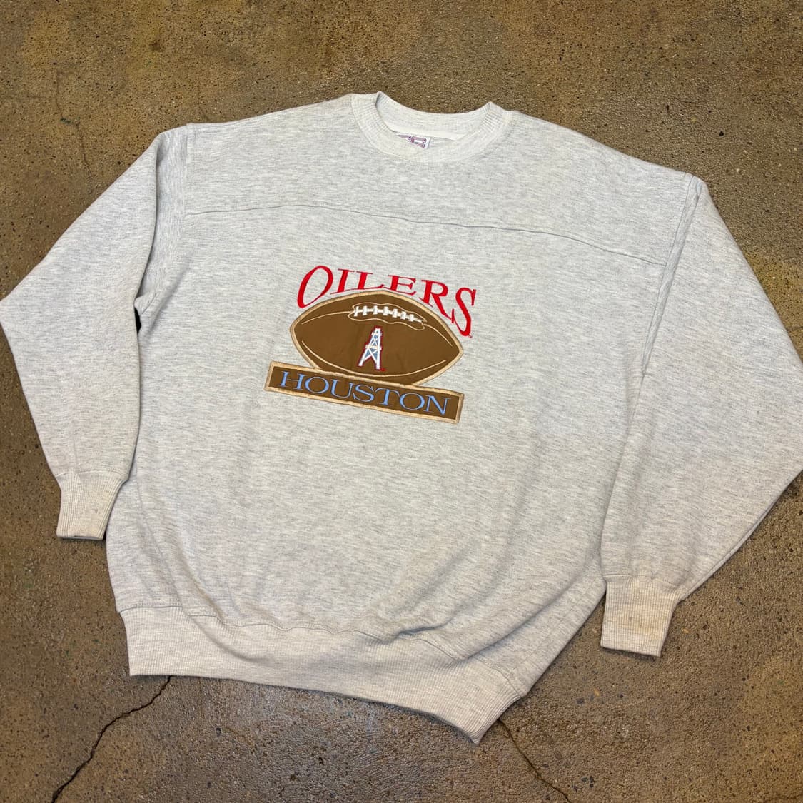90s USA 미국 빈티지 NFL 휴스턴 오일러스 헤비코튼 맨투맨 상품이미지2