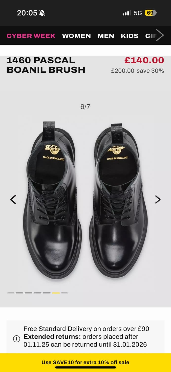  닥터마틴 파스칼 블랙 부츠(새상품) 상품이미지3