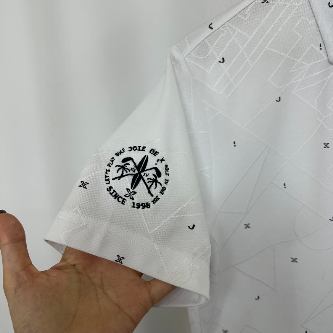 JDX 남자 골프 카라 반팔티 화이트 100 상품이미지4