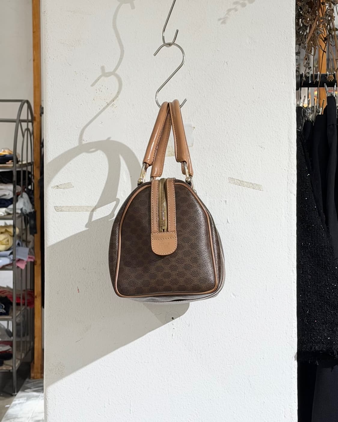 셀린느 브라운 마카담 코팅 캔버스 보스턴백 상품이미지5