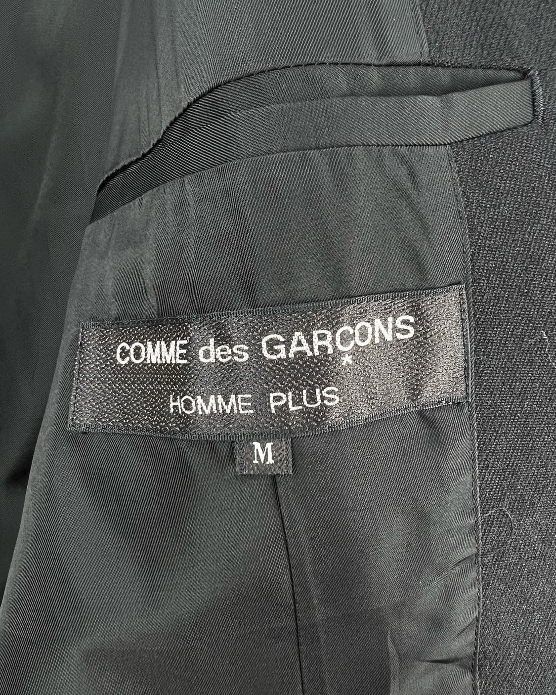 꼼데 옴므 플러스 블랙 1990 원버튼 턱시도 블레이져 상품이미지7