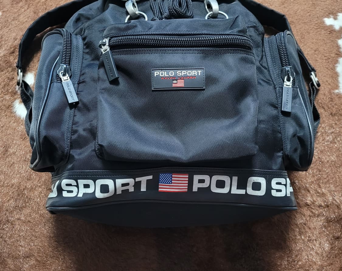 폴로 랄프로렌(폴로 스포츠 라인) 블랙 레터링 백팩 상품이미지3
