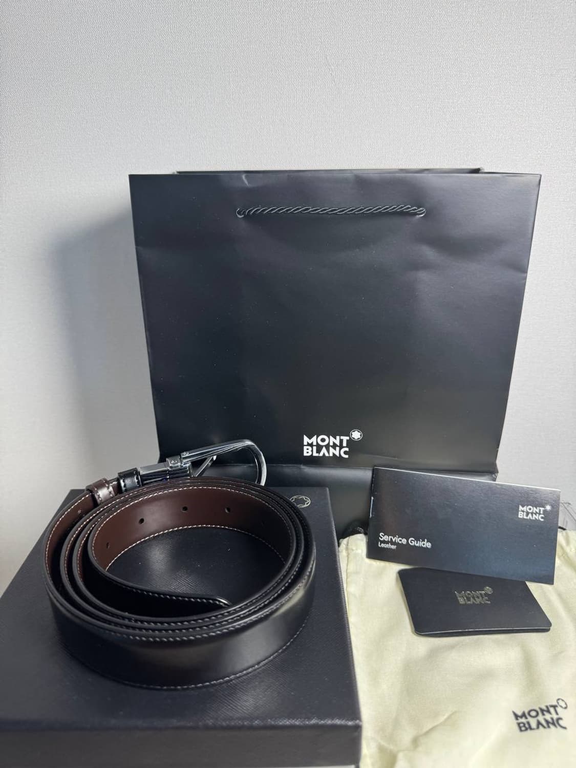 몽블랑 양면 벨트 입니다 상품이미지3