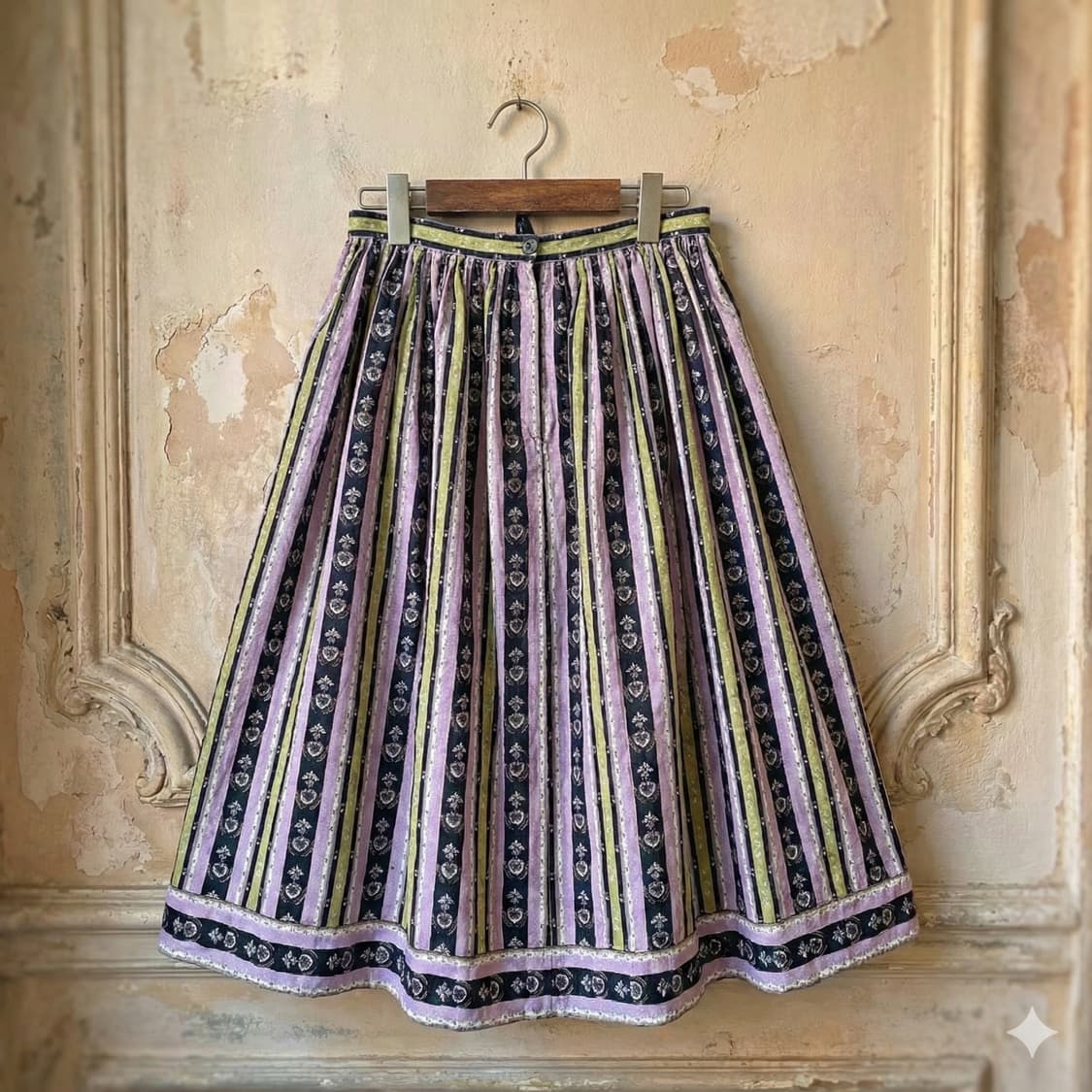 티올리언 로맨틱 라일락 스트라이프 스커트 상품이미지3