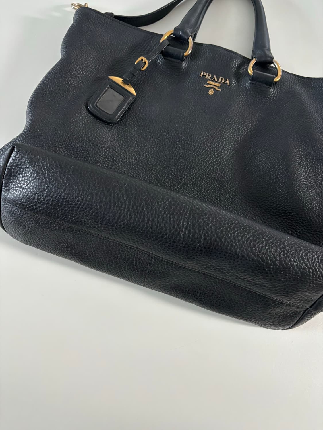 Prada 프라다 비텔로 다이노 블랙 토트백 상품이미지6