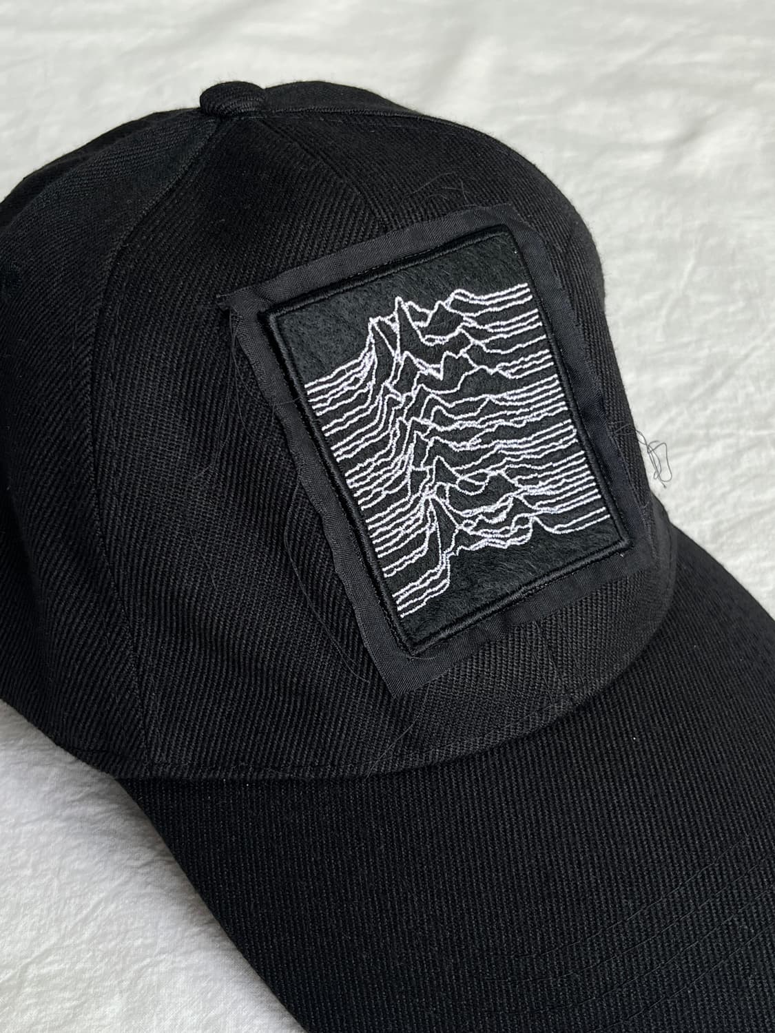 조이디비전 디스트로이드 자수 패치 블랙 볼캡 모자 상품이미지4