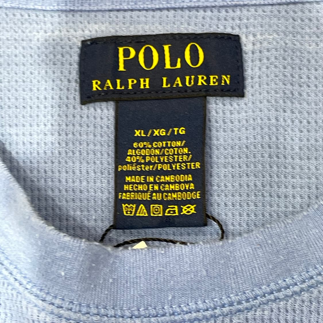 (XL) POLO 폴로 랄프로렌 테디베어 와플 코튼 롱 슬리브 티셔츠 상품이미지4