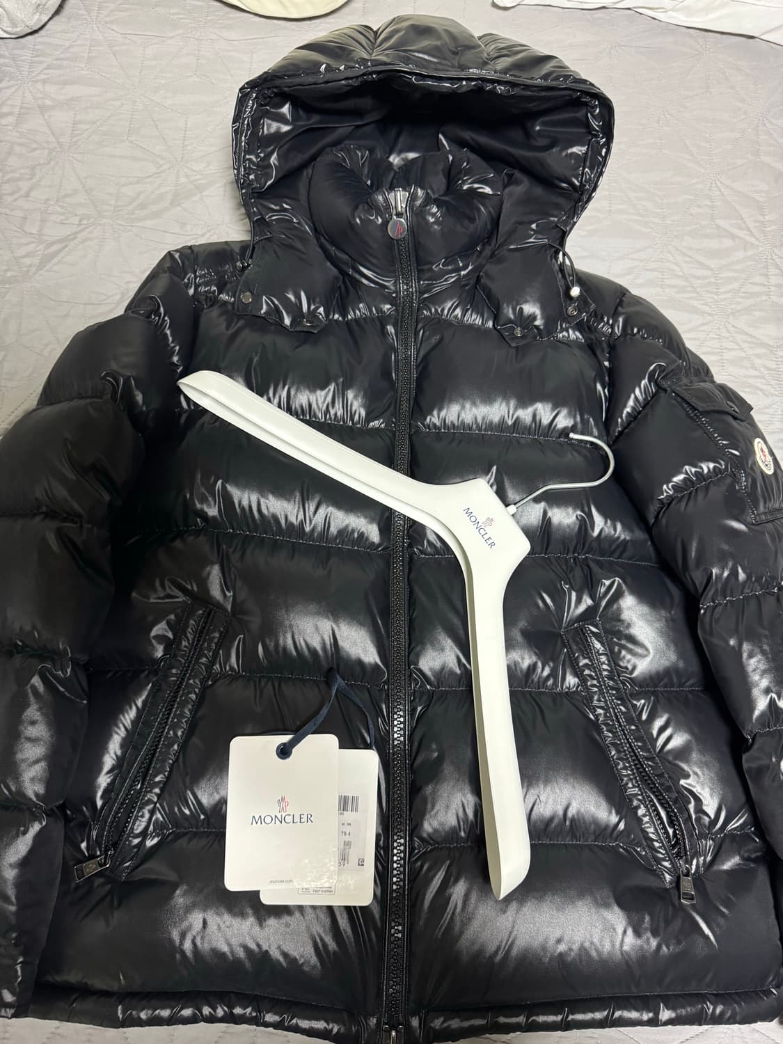 [4] 몽클레어 마야 패딩 후드 집업 자켓 롱패딩 경량패딩 상품이미지1