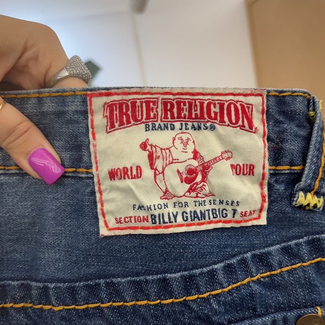 트루릴리전 빌리 자이언트 빅티 00's 데님팬츠 30인치 C06629 상품이미지5