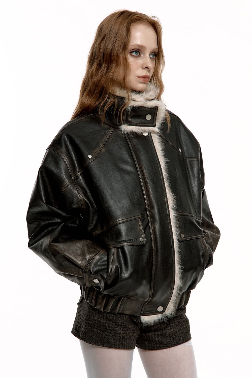러프넥 WAHSING LEATHER MUSTANG JACKET 상품이미지1