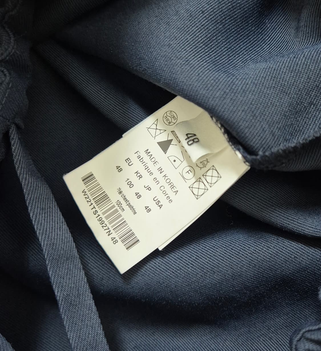 (정품) 우영미 네이비 폴로 카라 티셔츠 48 상품이미지3