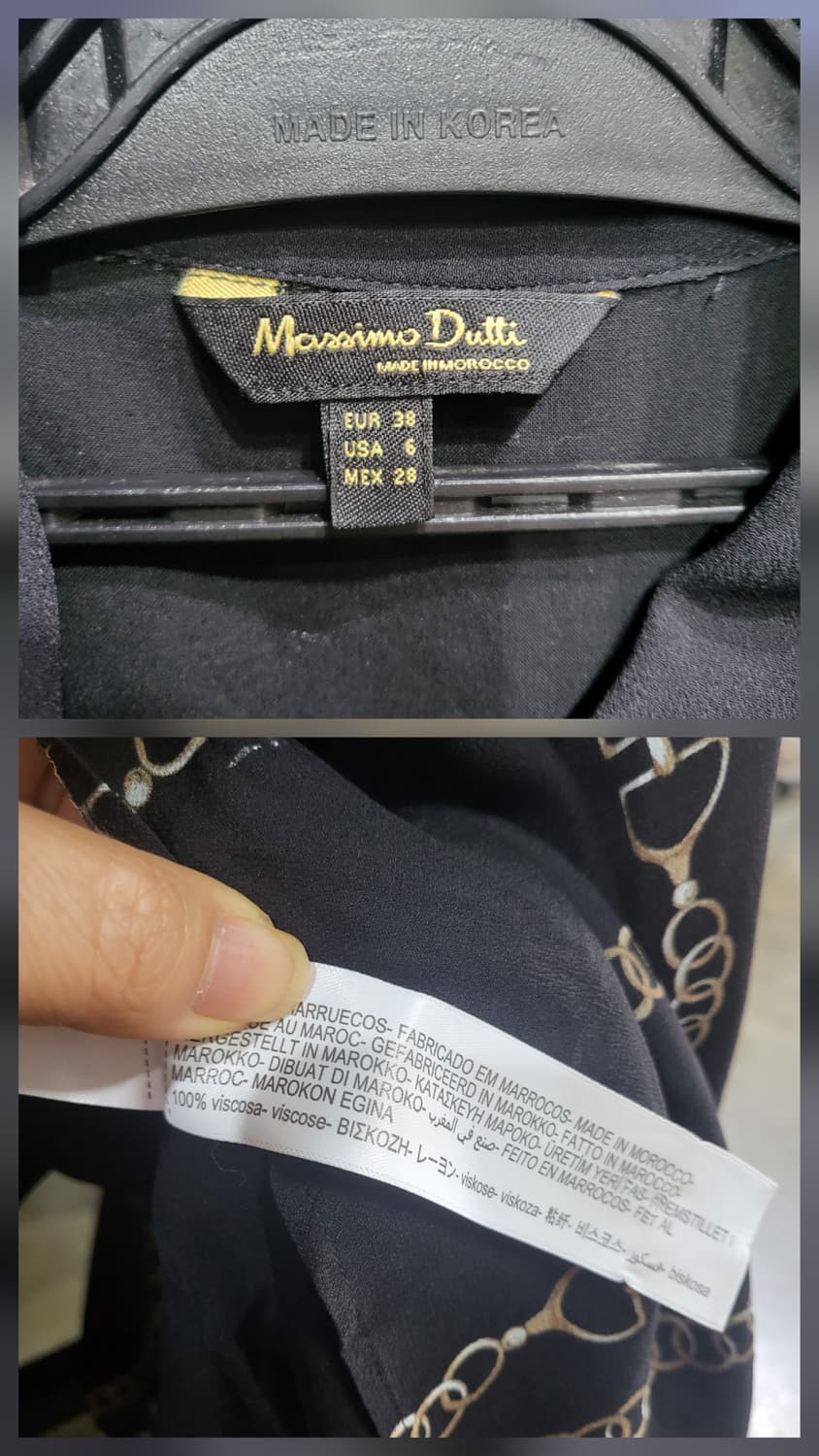 마시모두띠 체인 패턴 벨트 원피스 상품이미지10