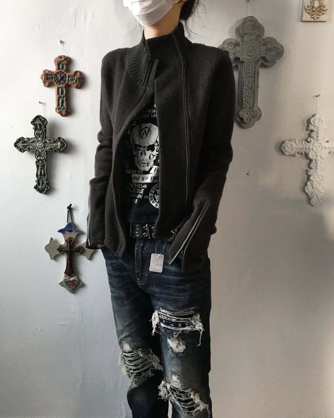 Jill stuart high neck knit jacket 상품이미지6