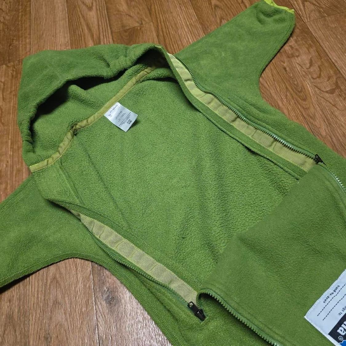 파타고니아 베이비 플리스 번팅 리친 그린 상품이미지3