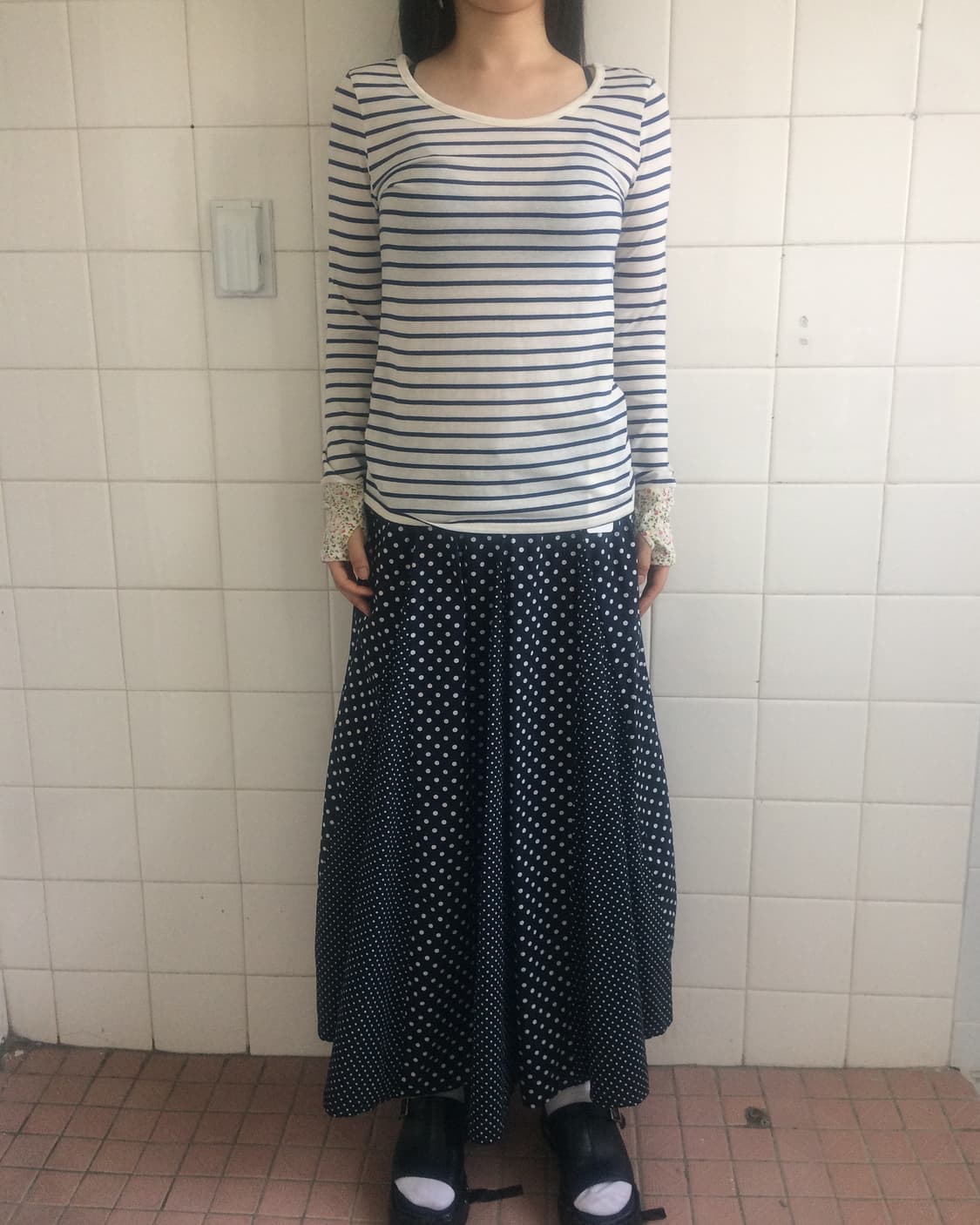 Stripe pattern sleeve 상품이미지6