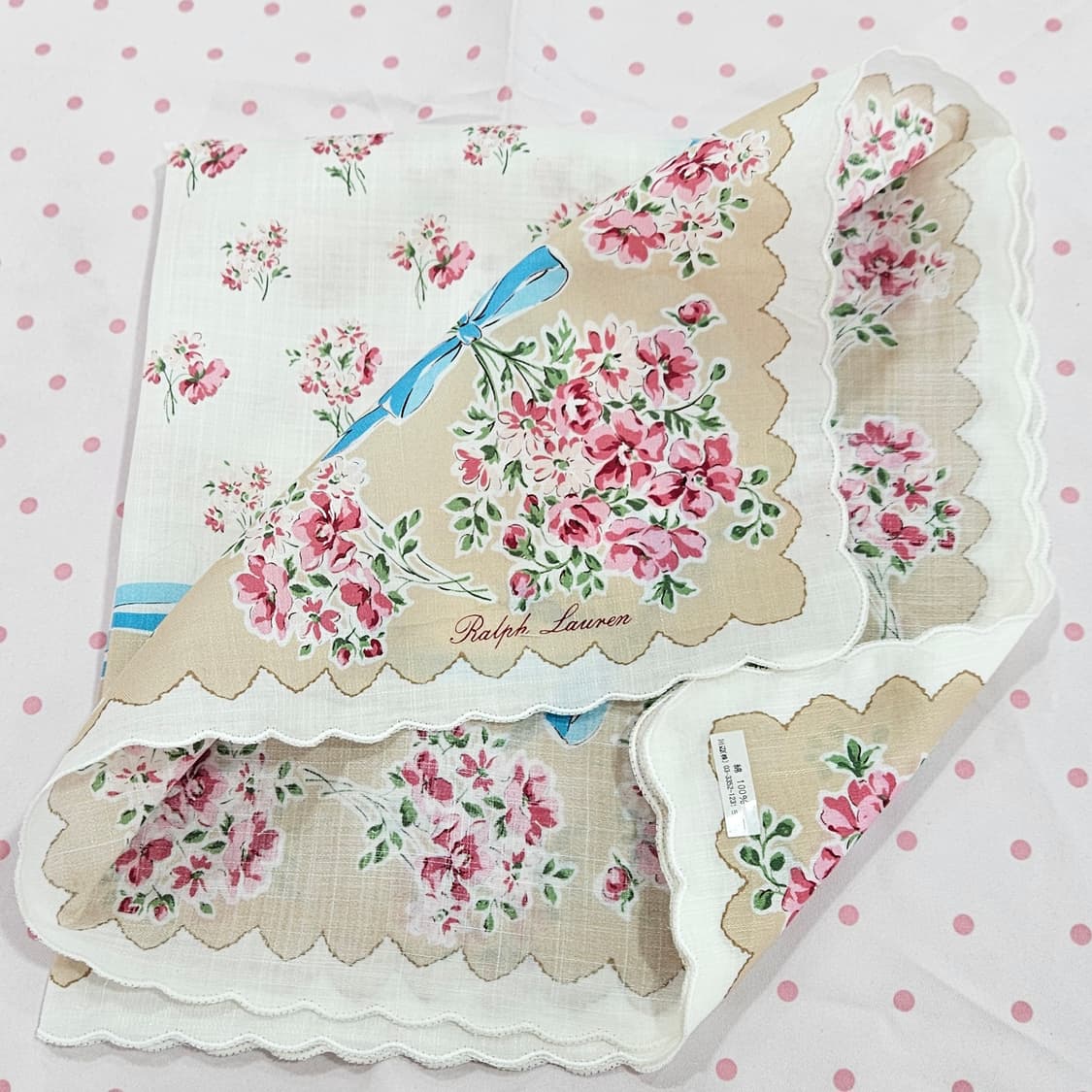 랄프로렌(Ralph Lauren) 플로럴 리본 프레임 손수건 상품이미지5