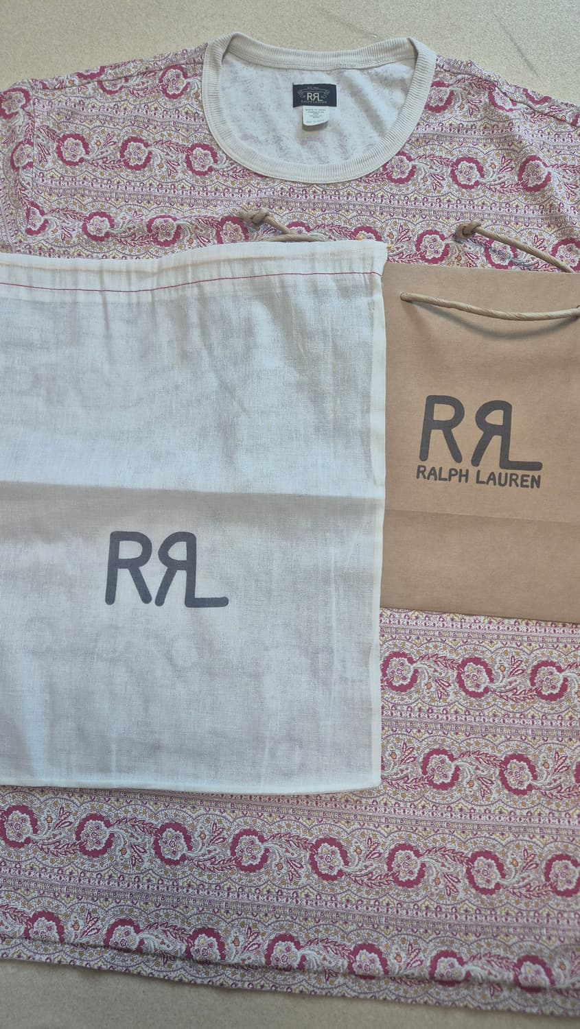 RRL 프린트 저지 포켓 티셔츠 XL 판매 상품이미지4