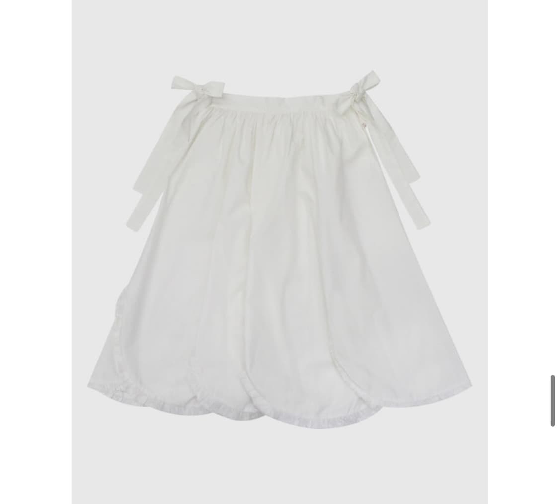 프레클 side bow scallop skirt 상품이미지3