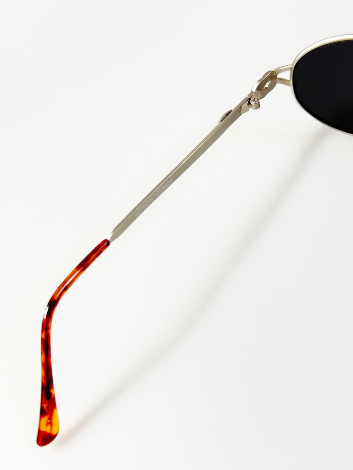 90s ACTION 실버 슬림 오벌 메탈 빈티지 선글라스 상품이미지7