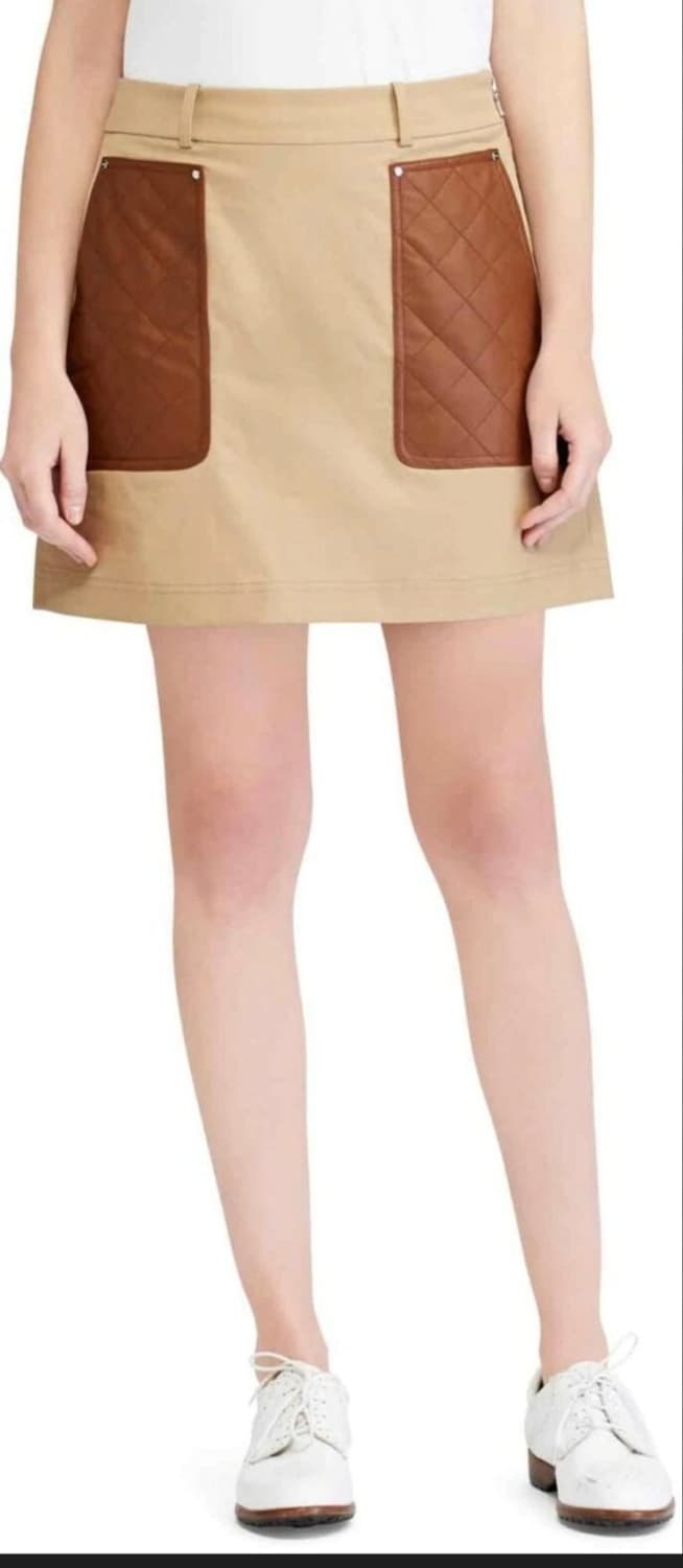 29~30 폴로랄프로렌 가죽 퀼팅 포인트 치마 스커트 상품이미지8