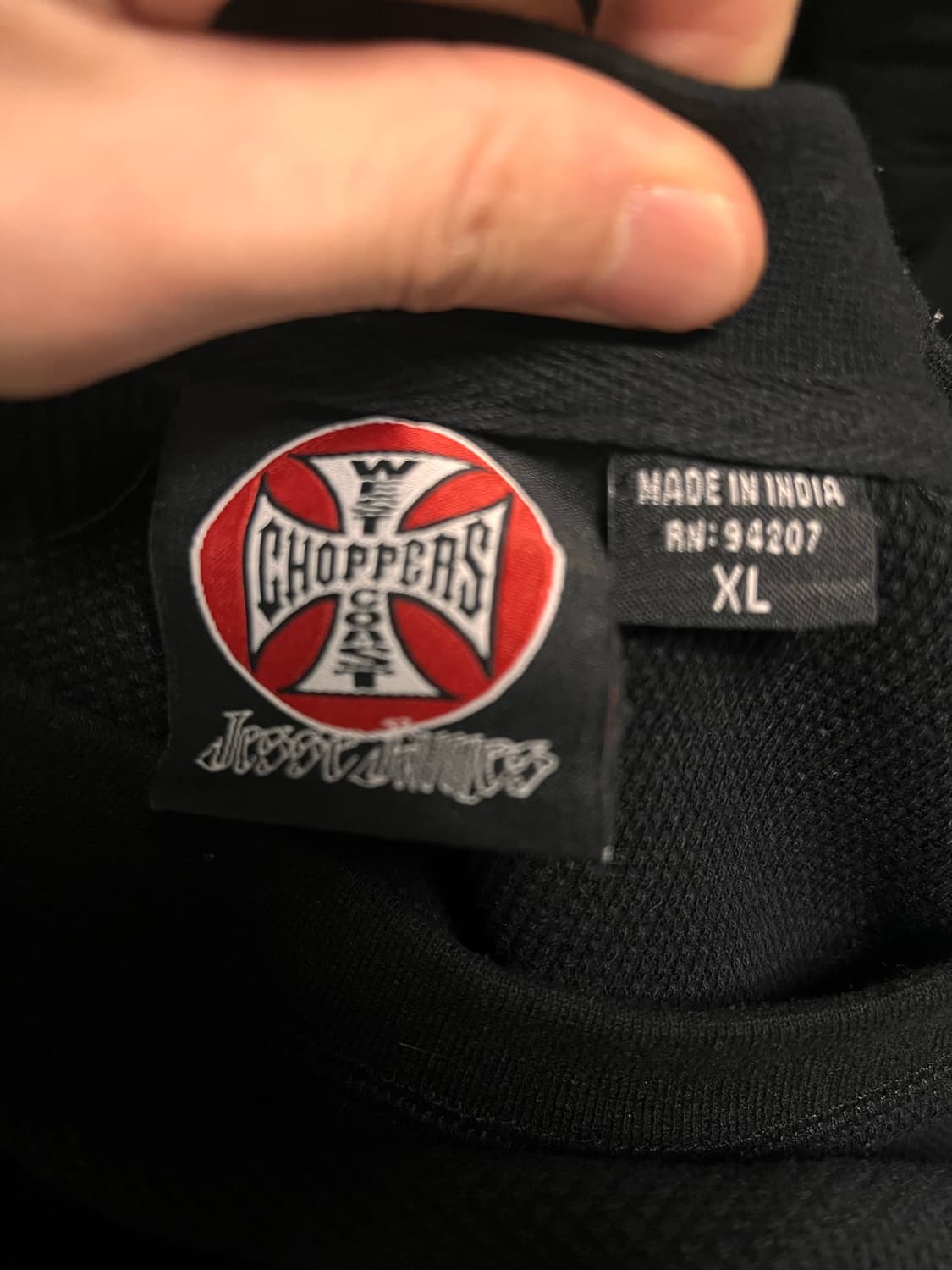 00s’ West Coast Choppers thermal knit 상품이미지3