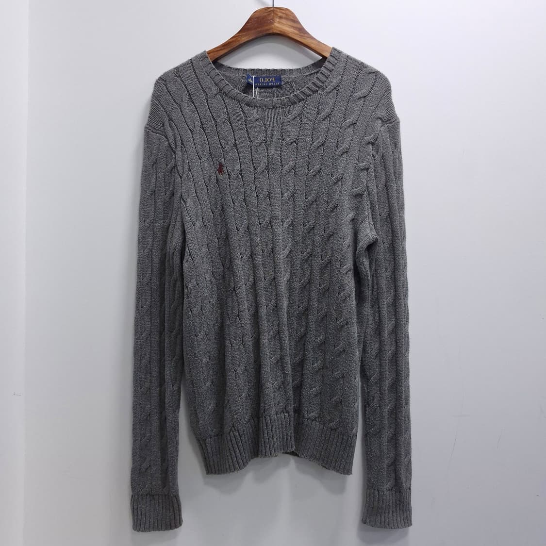 폴로랄프로렌 꽈베기 그레이 니트 S 상품이미지1