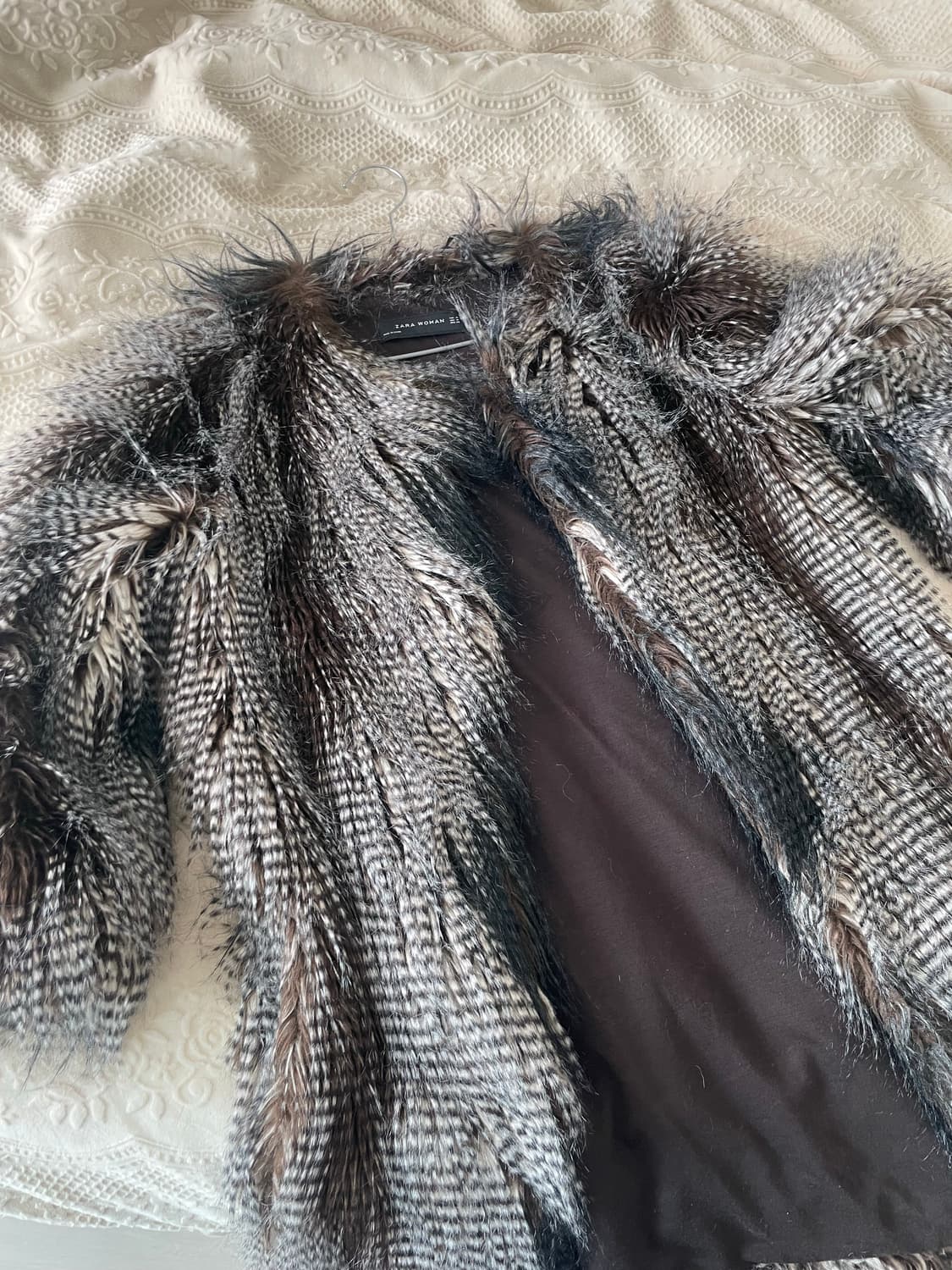 zara vintage mix fur coat 상품이미지3