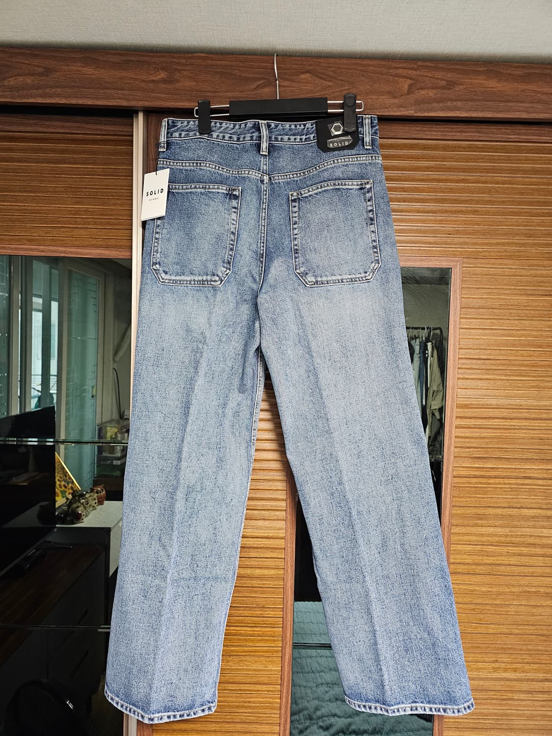 솔리드옴므 블루 와이드 데님 48 상품이미지2
