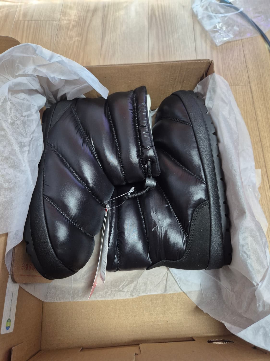 정품 새상품 푸마 터프 테라 패딩부츠 블랙 상품이미지1