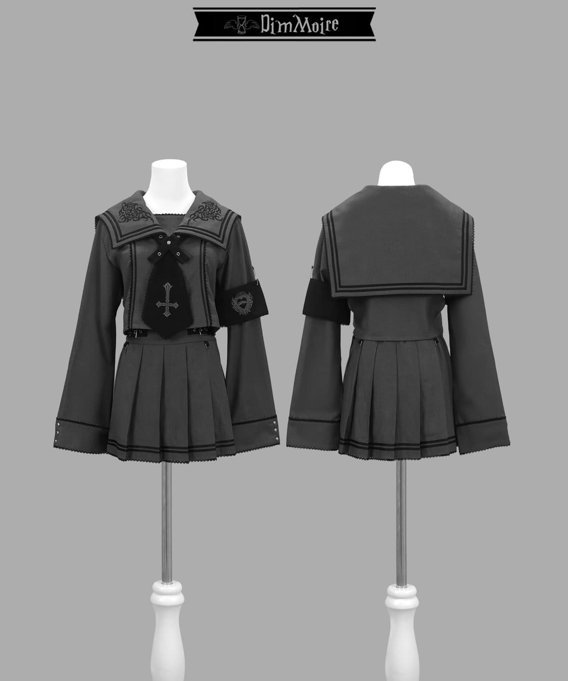 dimmoire 딤모아르 학원 세일러 셋업 그레이 L 상품이미지1