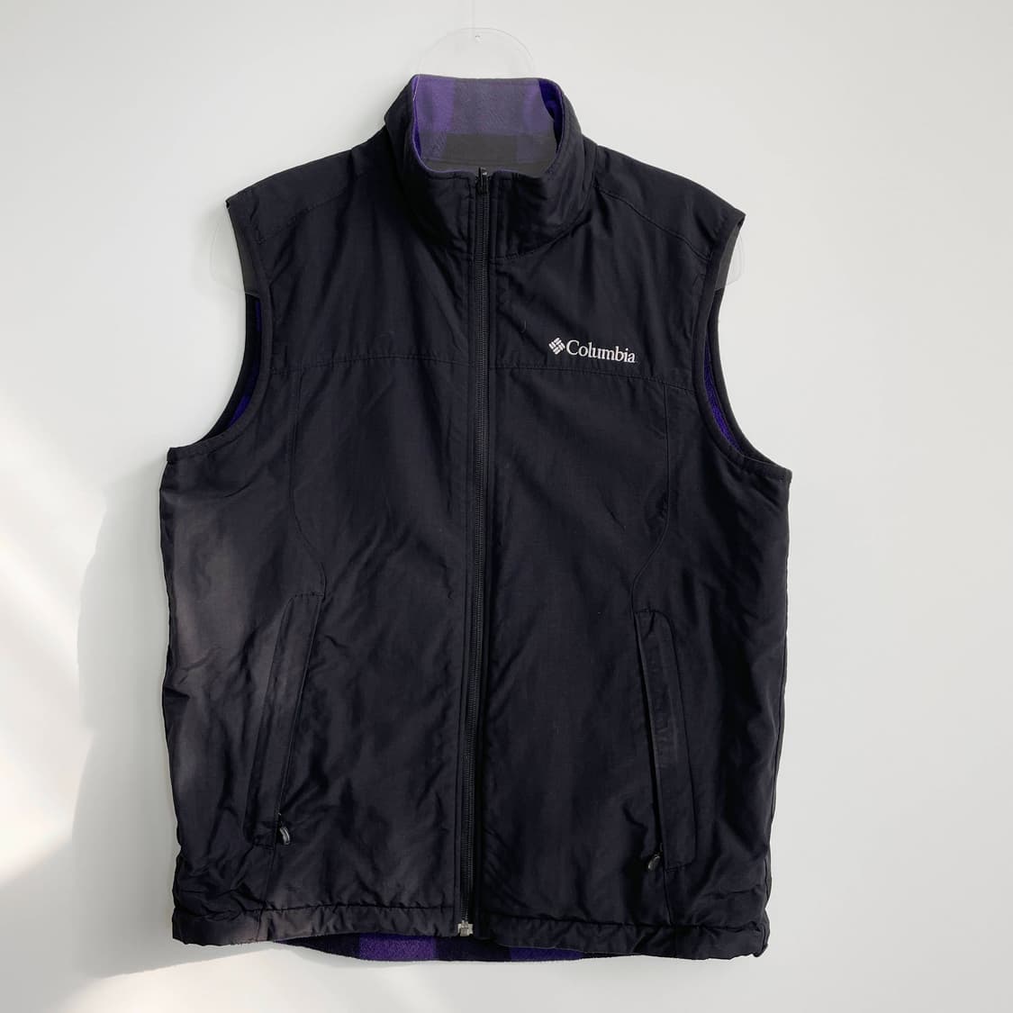 B1 컬럼비아 리버시블 나일론 플리스 조끼 95사이즈 상품이미지5