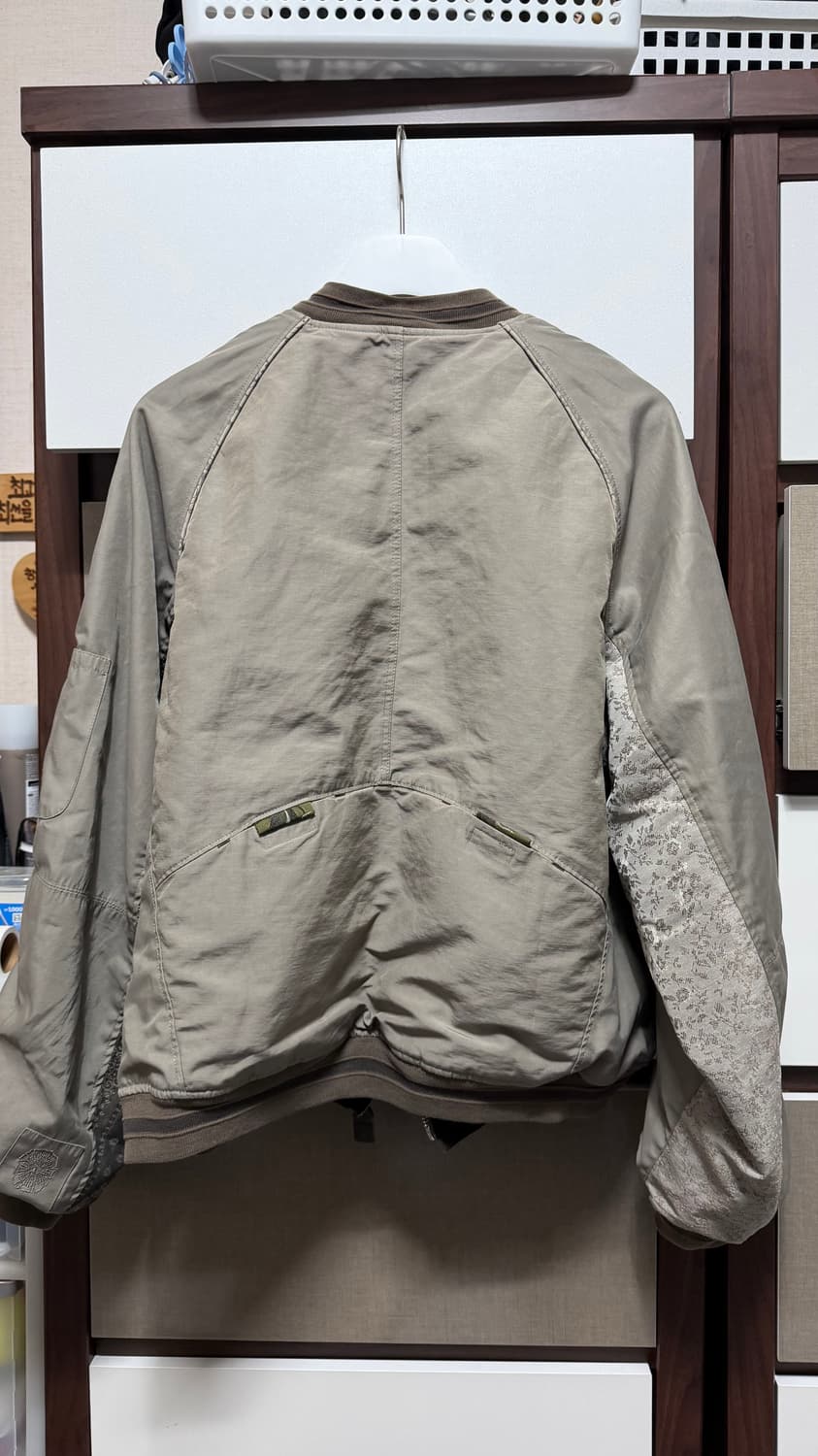 1)폴리테루 1011 리버시블 플로럴 수베니어 봄버라이트 세이지(브라운) 상품이미지2