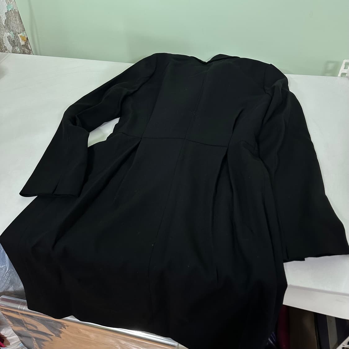 우먼S-M 산드로 라인핏 카라넥 블랙 원피스 블레이져 상품이미지7