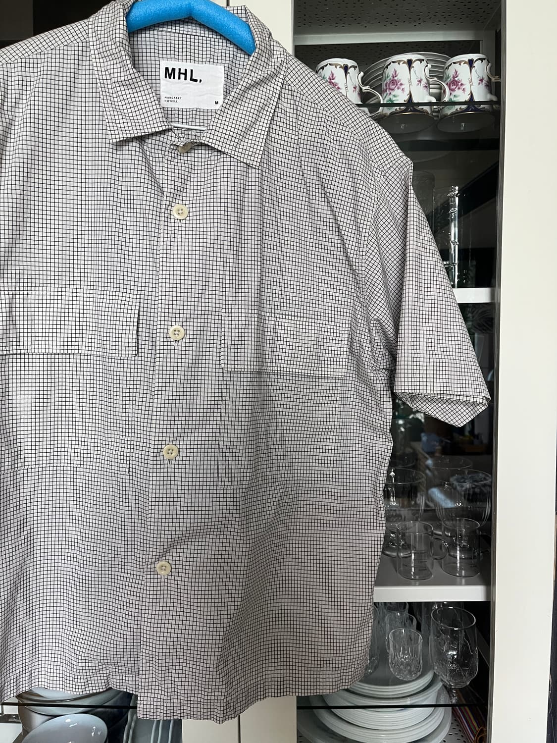 MHL 마가렛호웰 체크 반팔 셔츠 m사이즈 상품이미지3