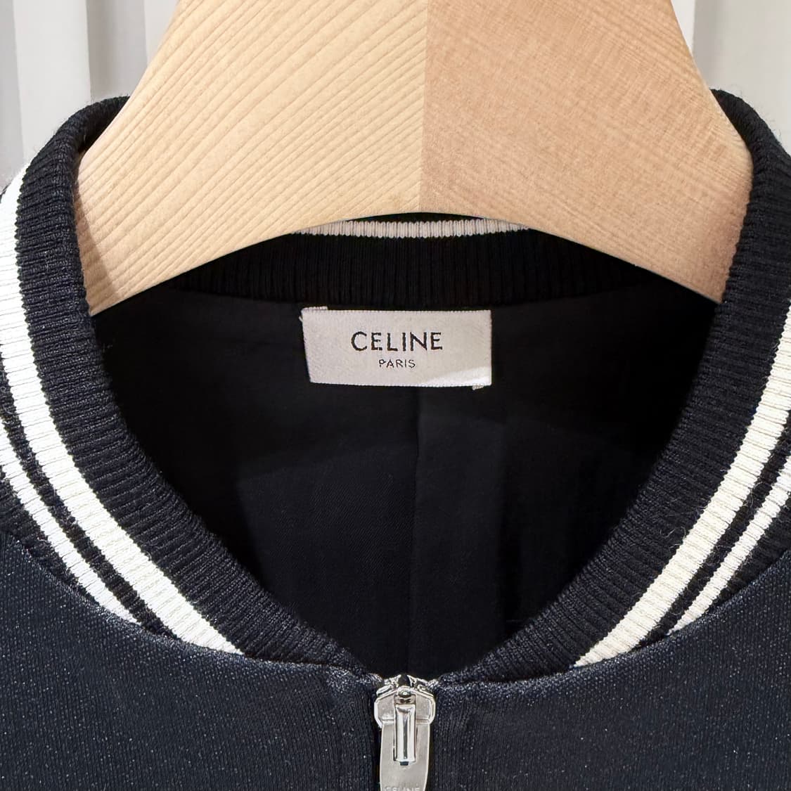 M / 셀린느 트리오페 테디 더블 베이스 블랙 져지 자켓 상품이미지2